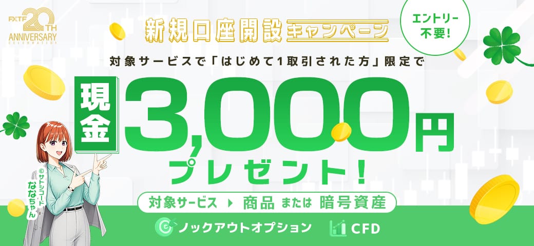 FXTF 新規口座開設キャンペーン