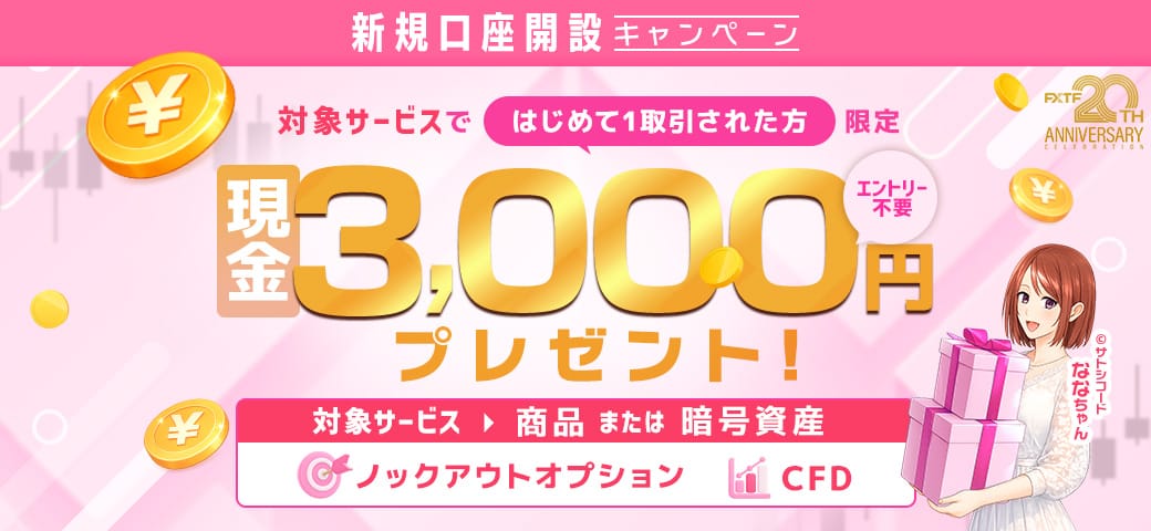 FXTF 新規口座開設キャンペーン（４月終了）